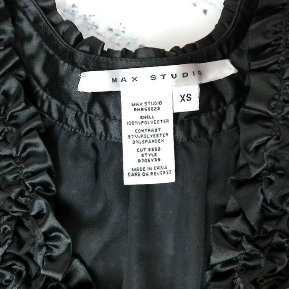 Blouse Sleeveless Top XS Max Studio chiffon shell - Picture 4 of 8